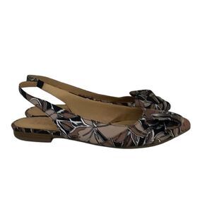 Naturalizer Elsie Slingback Flats Brown Black Women’s 8.5  Comfort Classic